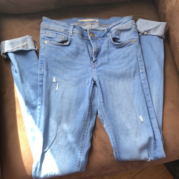 Zara Denim - ZARA Distressed Skinny Jeans